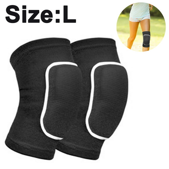 Lion Palace Profession Knee Elbow Pads Protection-Compression Collision Avoidance Knee Sleeve for Volleyball Basketball Football & All Contact Sports 2 pcs 